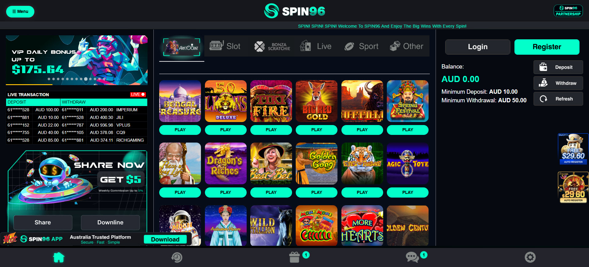 Spin96 Casino