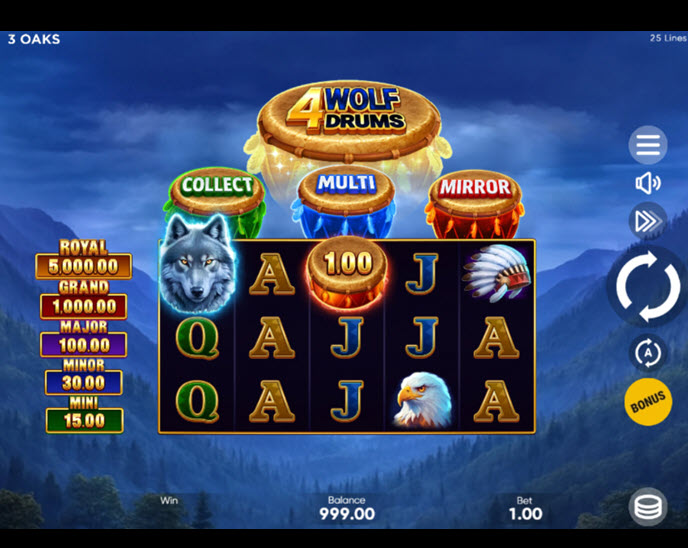 4 Wolf Drums
