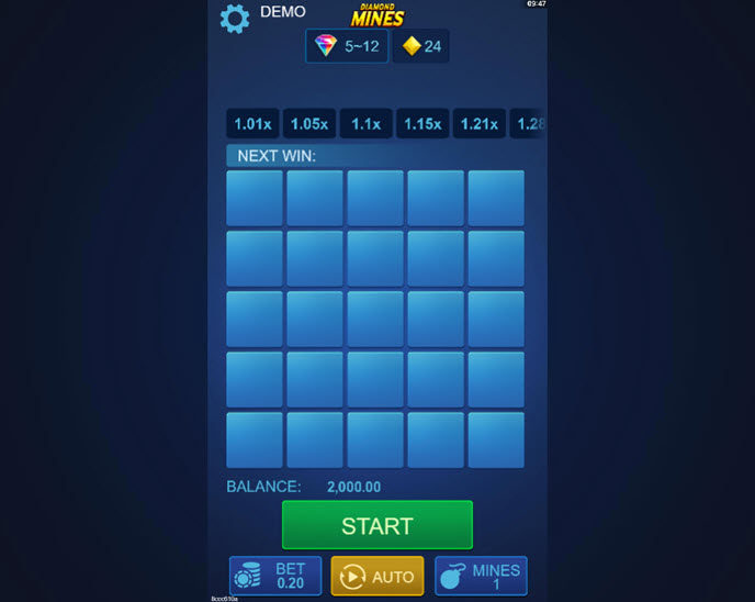 Diamond Mines (Yellow Bat)