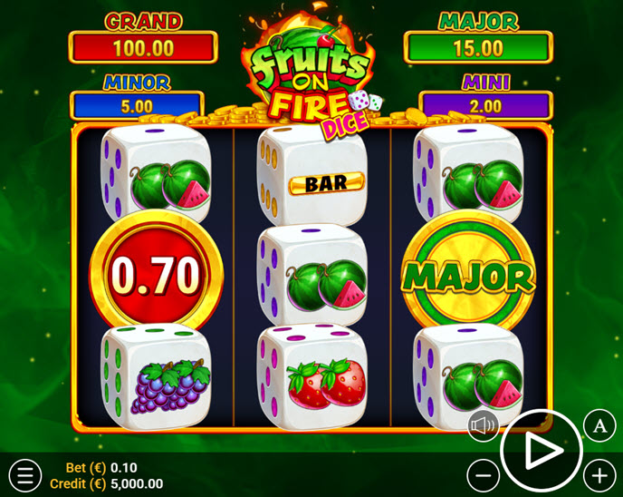 Fruits on Fire Dice
