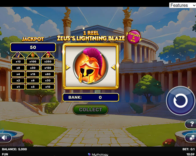 1 Reel - Zeus's Lightning Blaze