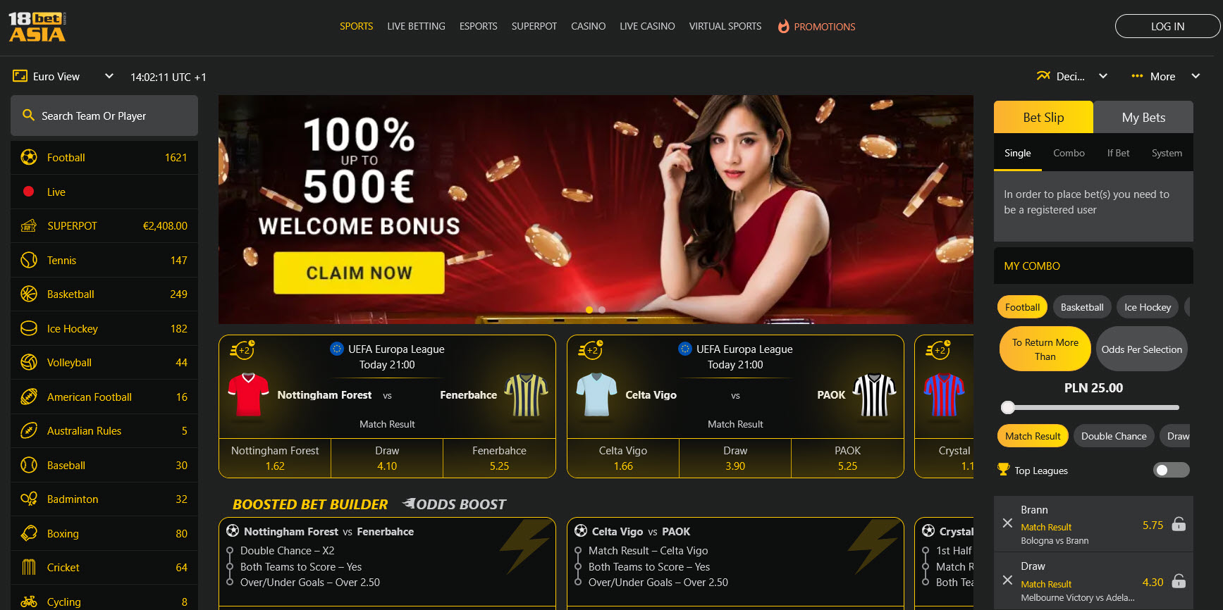 18BetAsia Casino