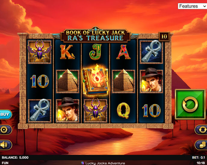 Book of Lucky Jack - Ra's Treasure