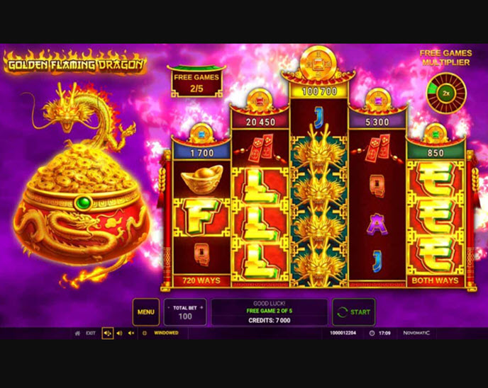 Golden Flaming Dragon