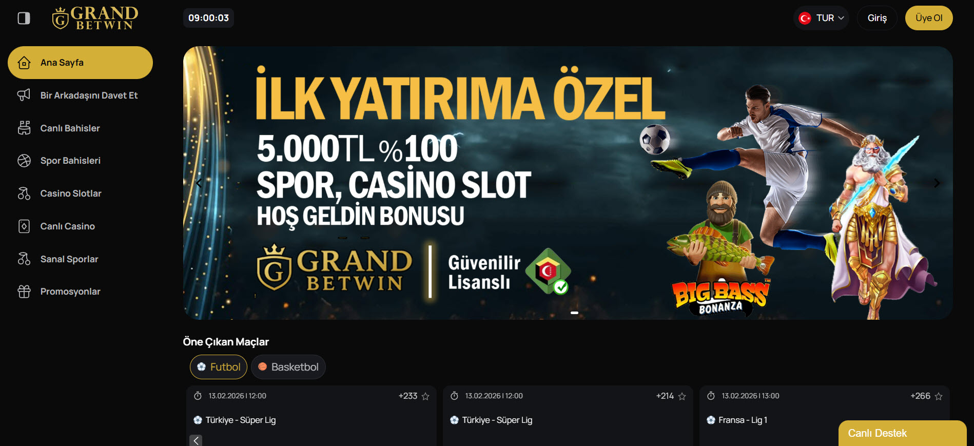 Grandbetwin Casino