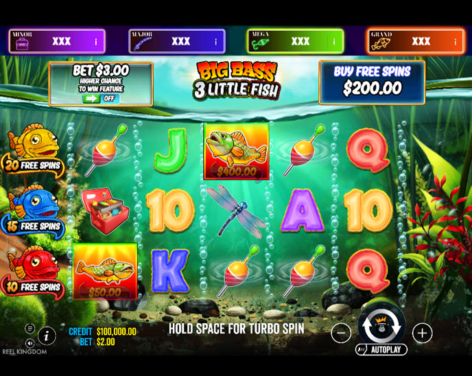 Big Bass 3 Little Fish - Big Bass Jackpot Bonanza