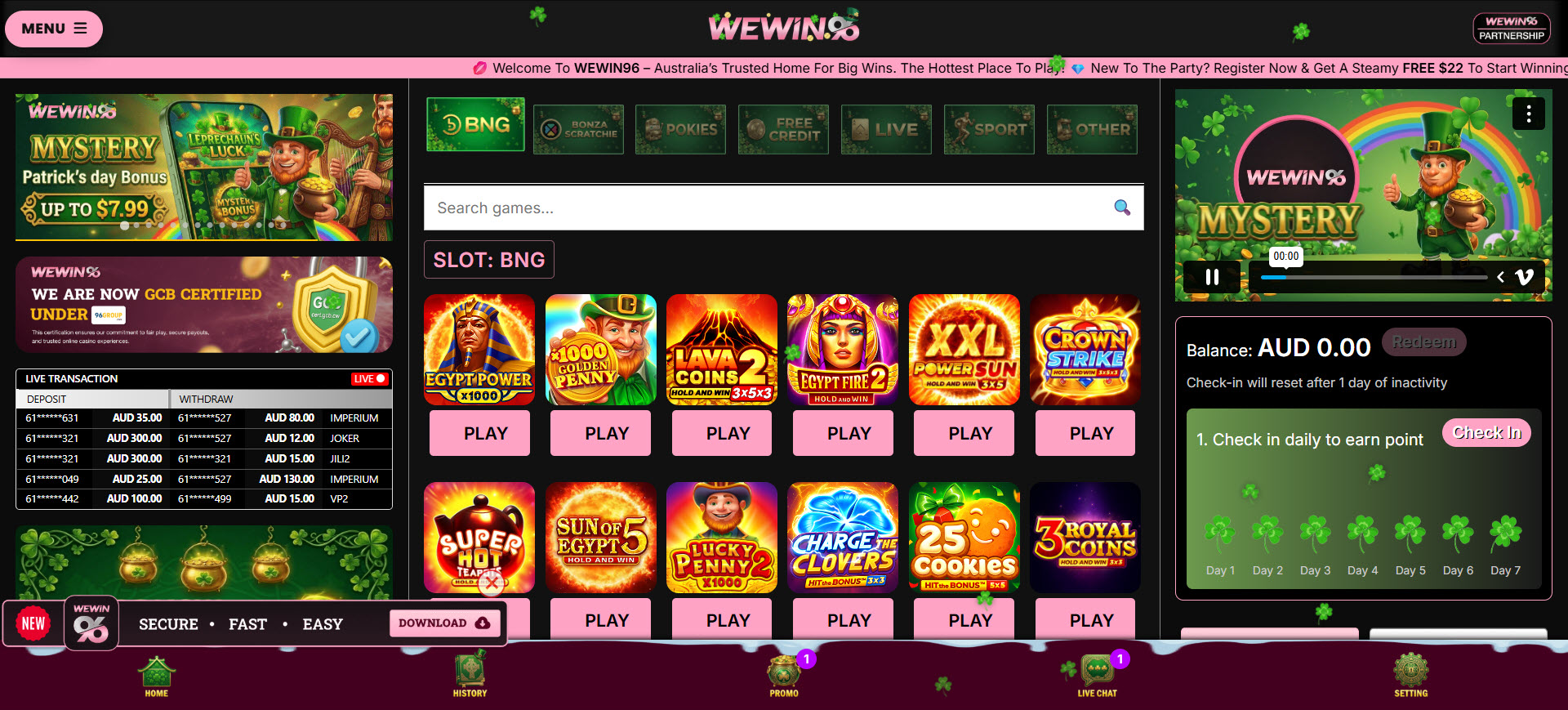 Wewin96 Casino