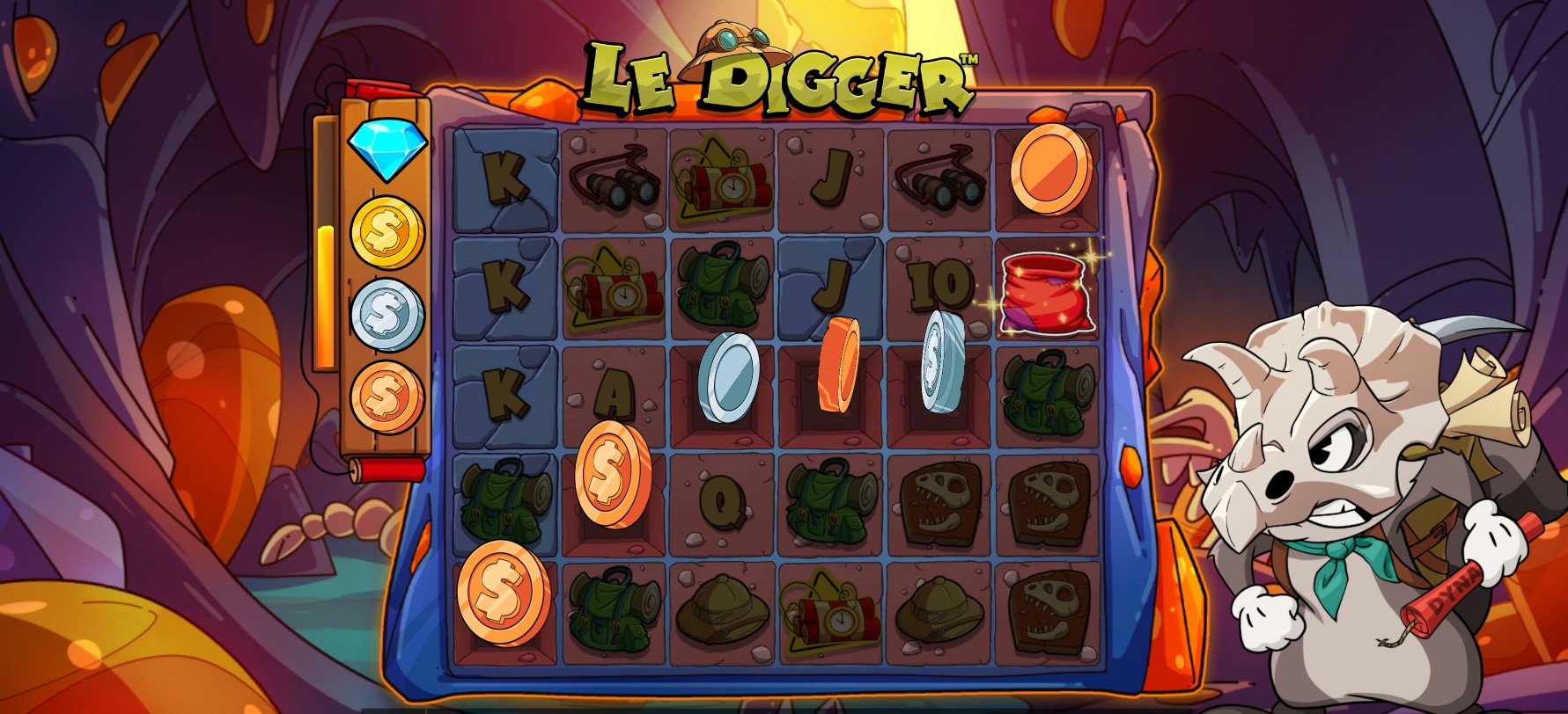 Функционал слота Le Digger