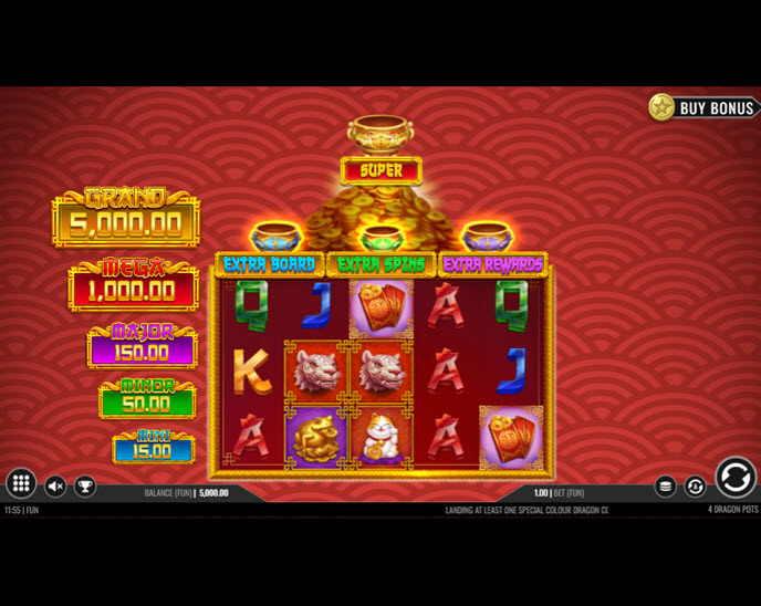 4 Dragon Pots