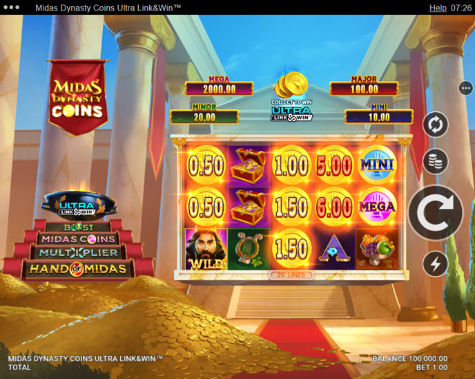 Midas Dynasty Coins Ultra Link&Win