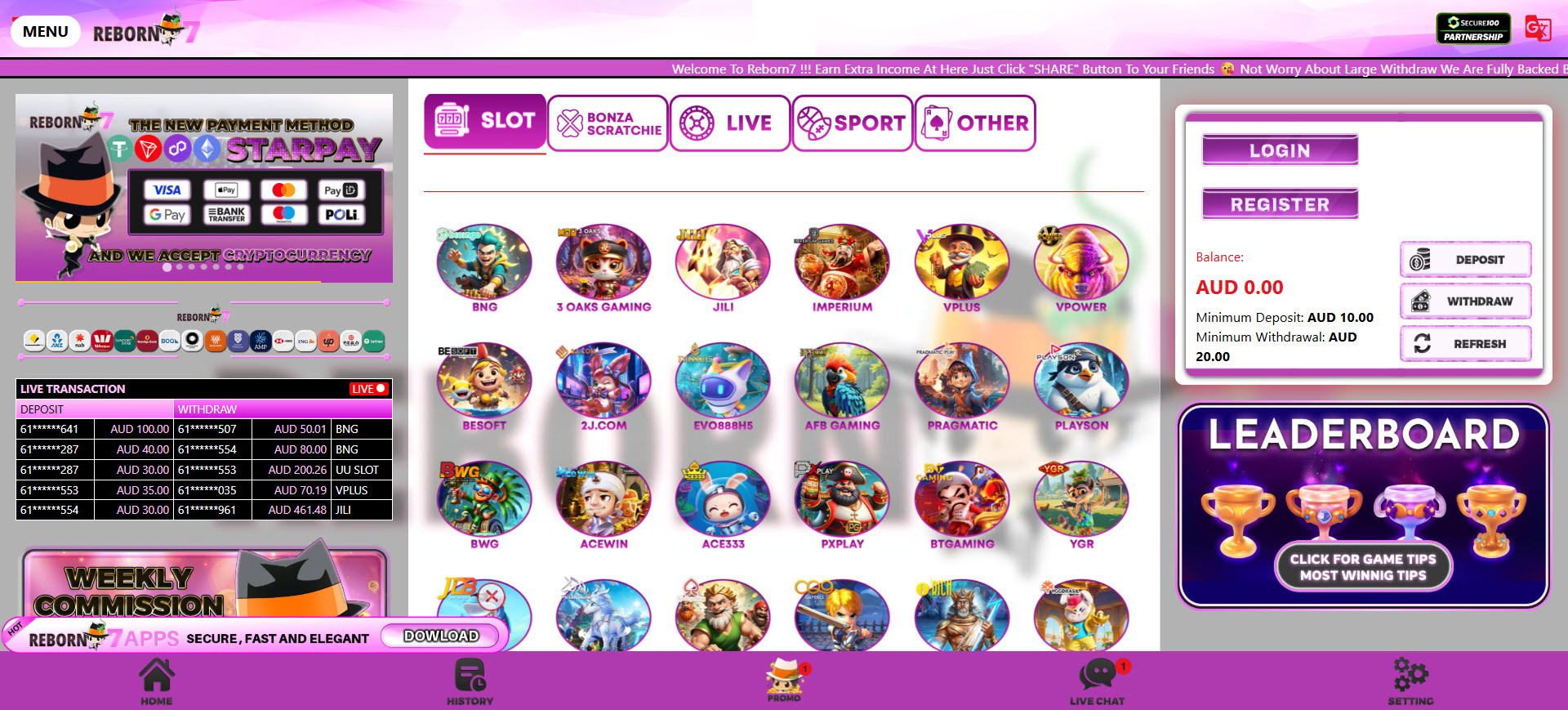 Reborn7 Casino