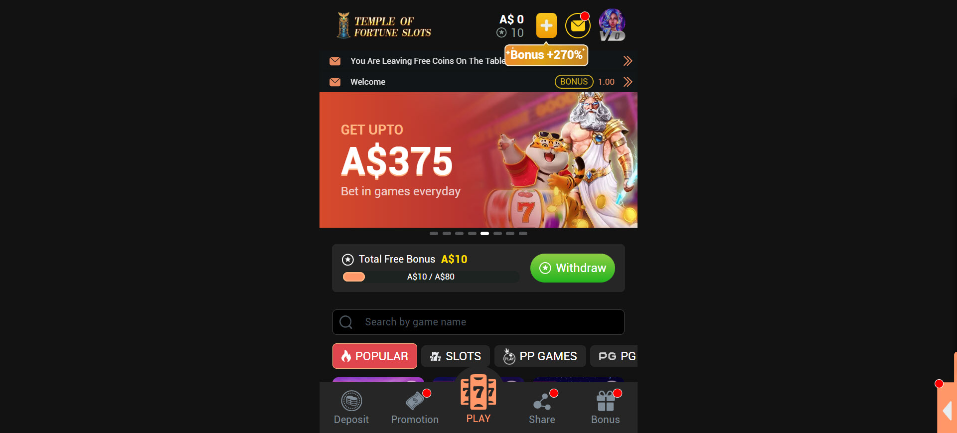 TempleOfFortunes Casino