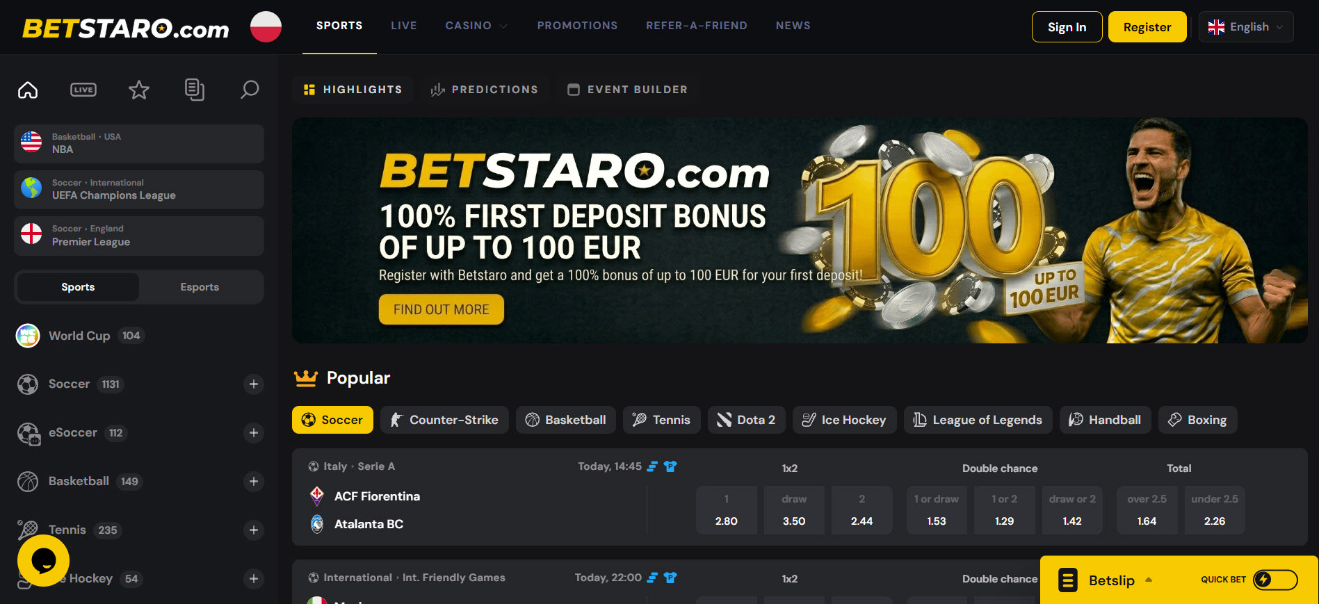 Betstaro Casino