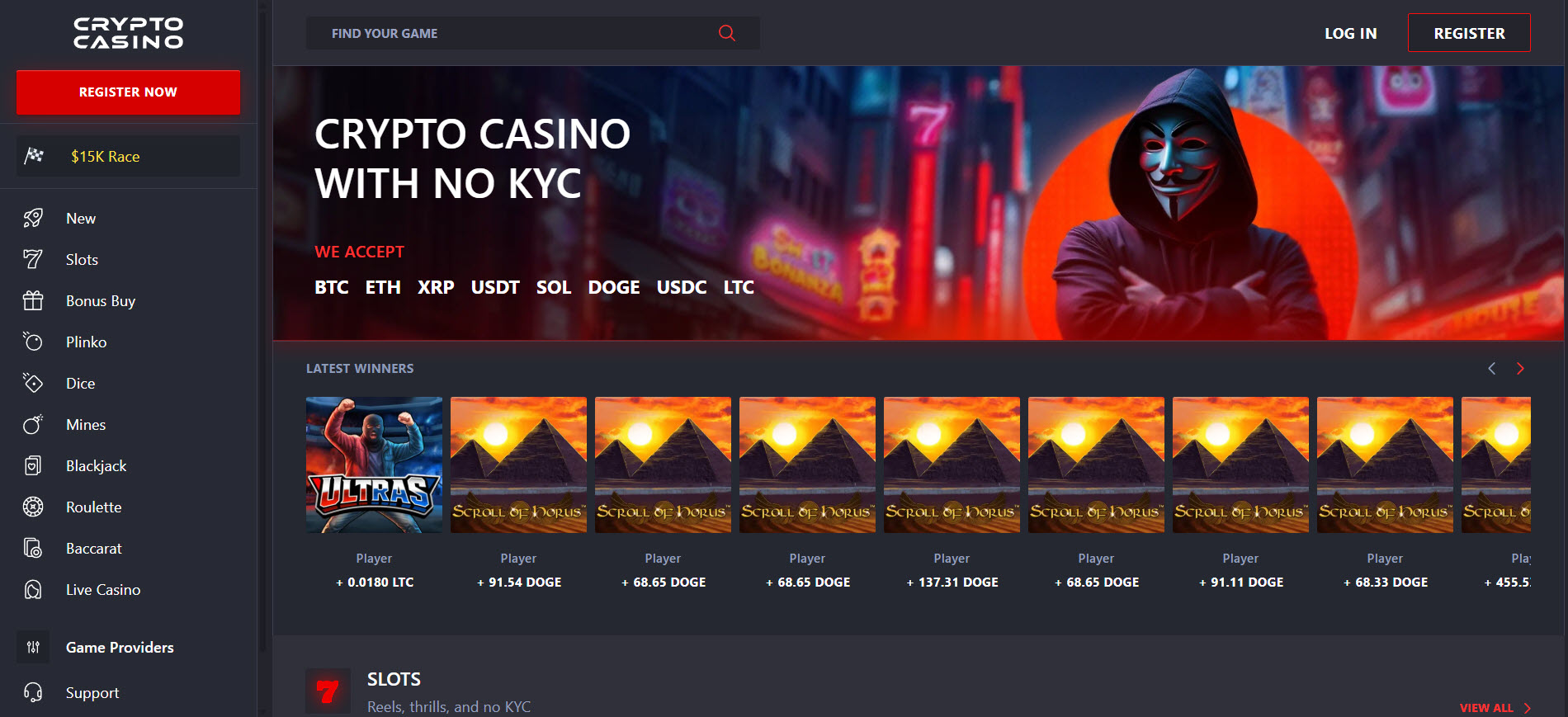 Crypto.cc Casino