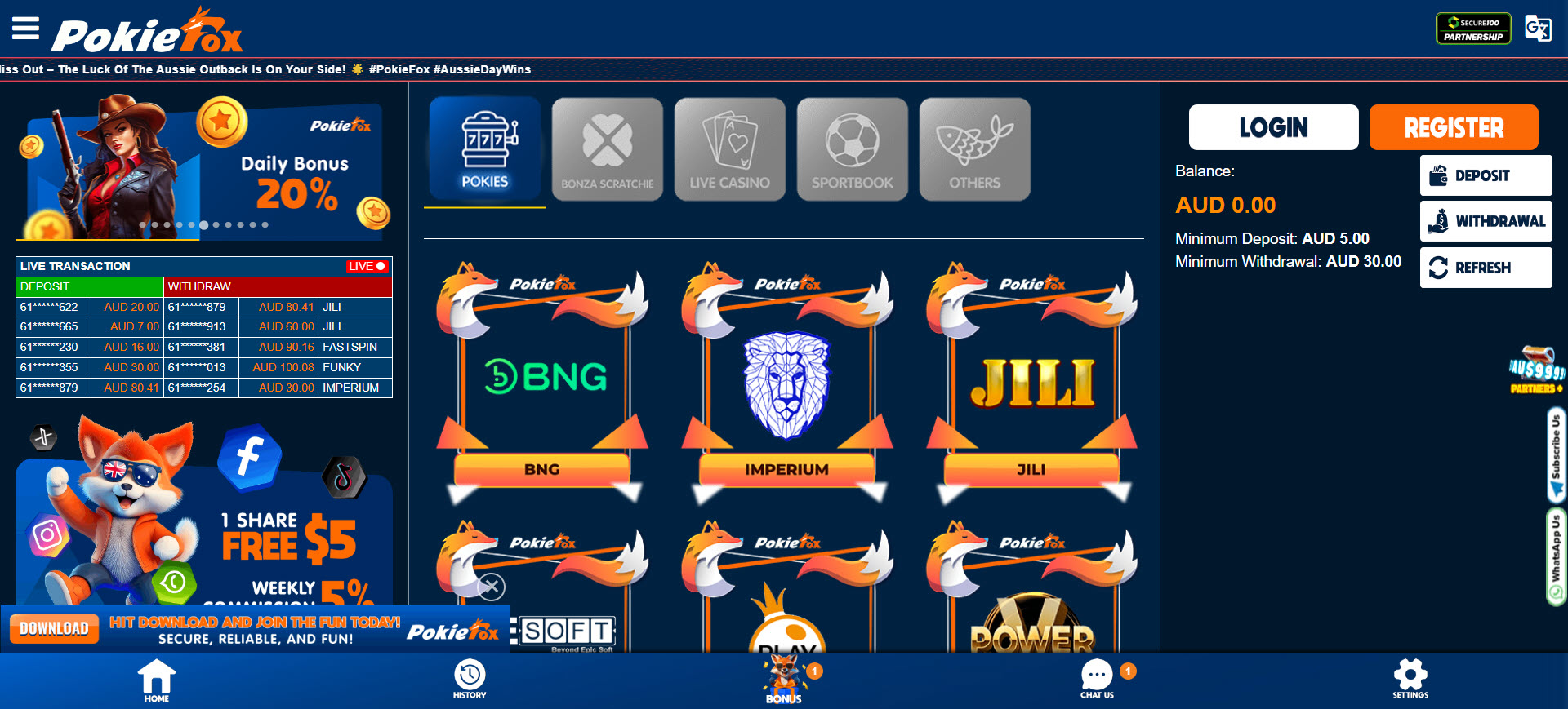 Pokiefox Casino