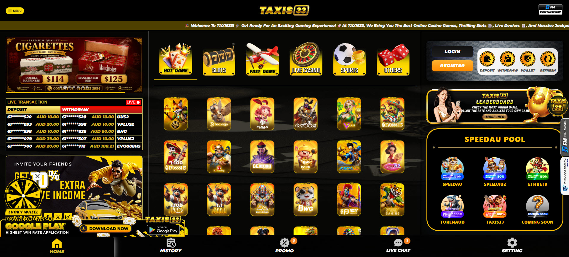 Taxis33 Casino