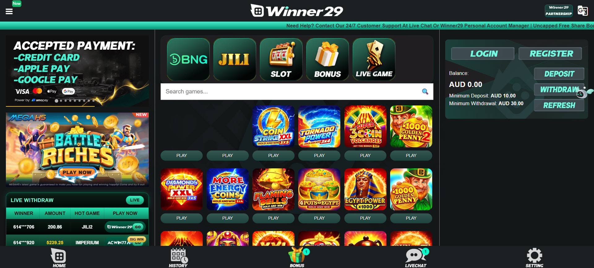 Winner29 Casino