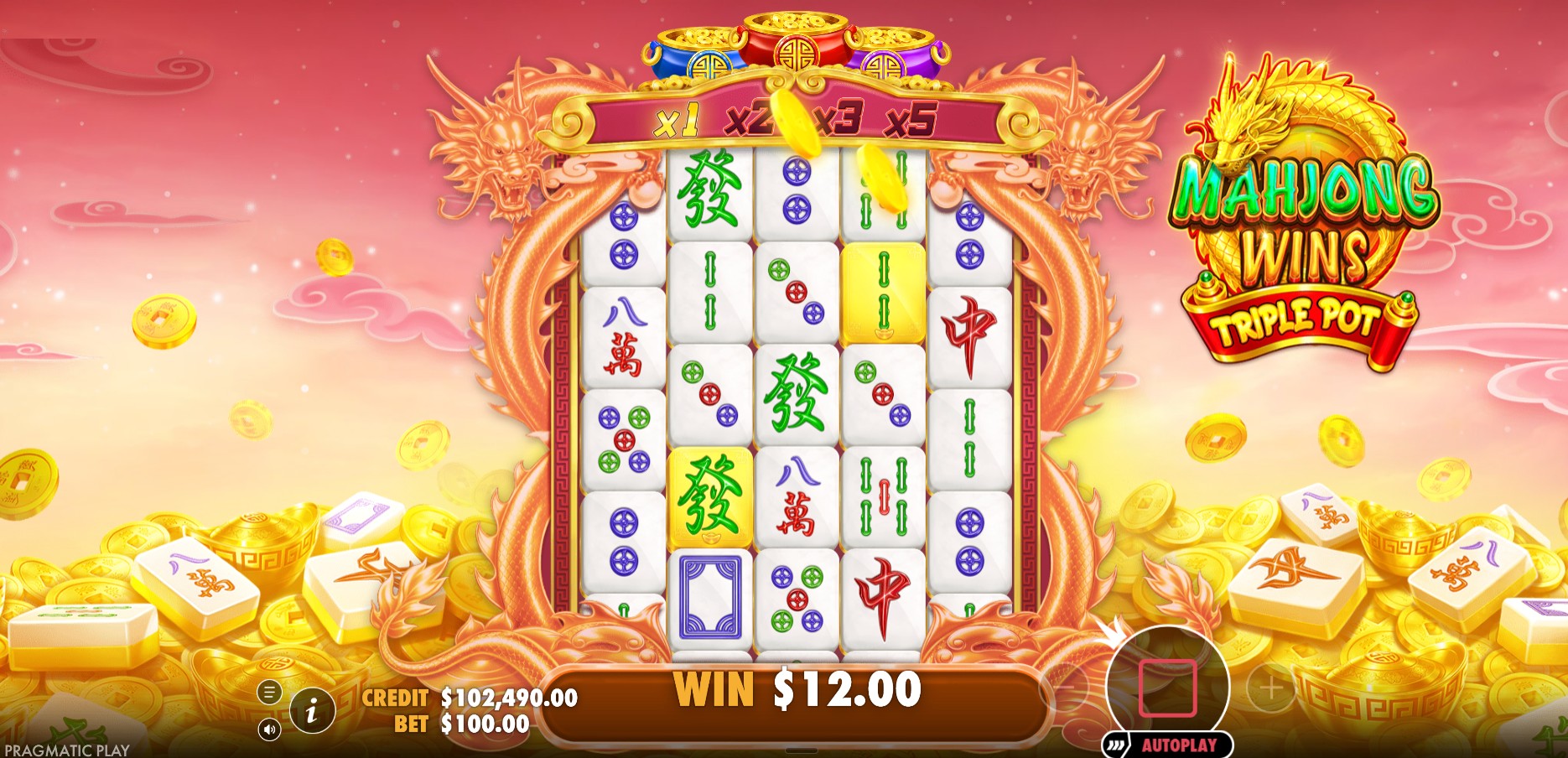 Особенности слота Mahjong Wins Triple Pot