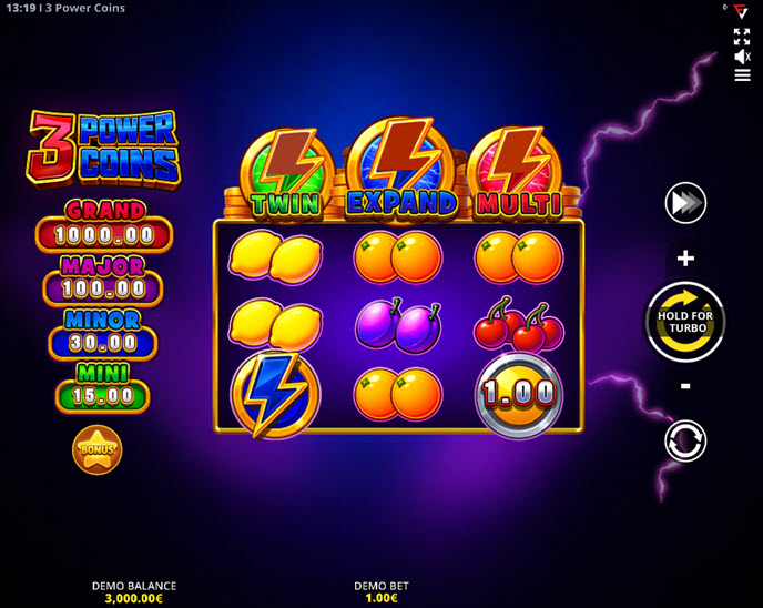 3 Power Coins: Running Wins