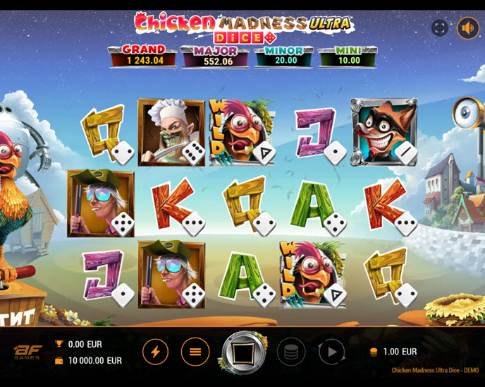 Chicken Madness Ultra Dice