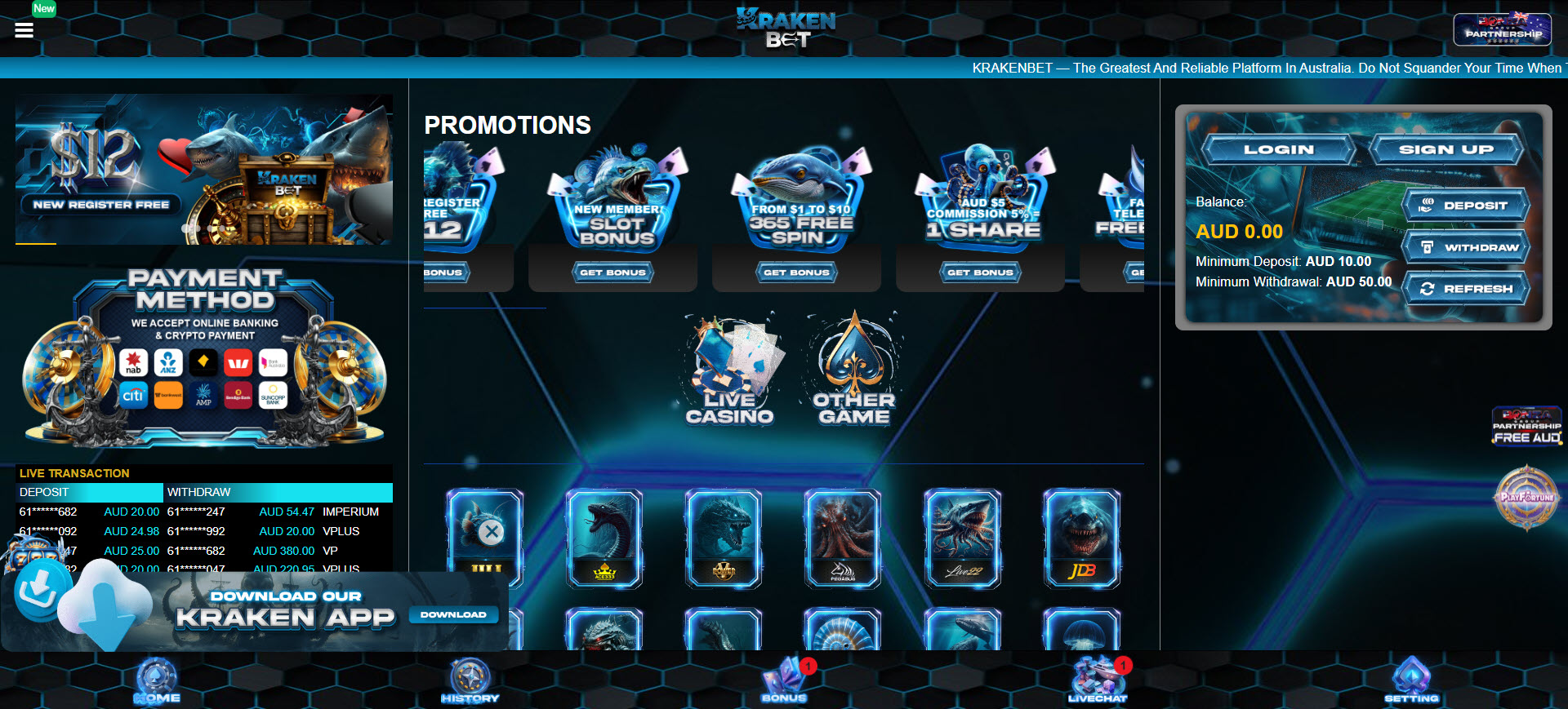 Krakenbet Casino