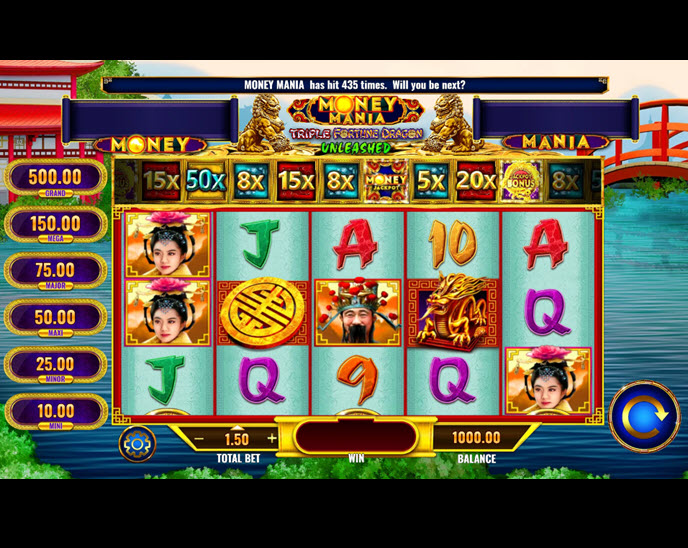 Money Mania Triple Fortune Dragon Unleashed