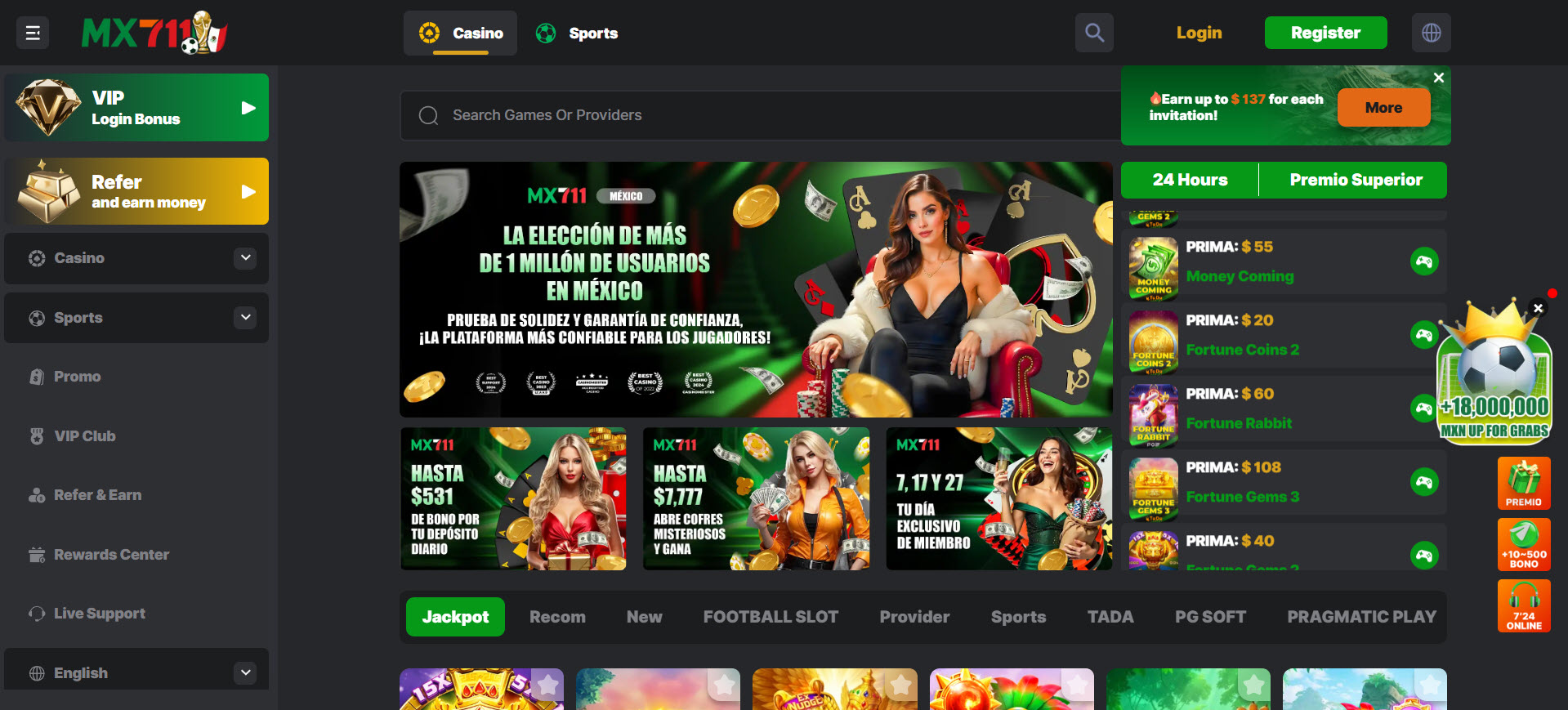Mx711 Casino