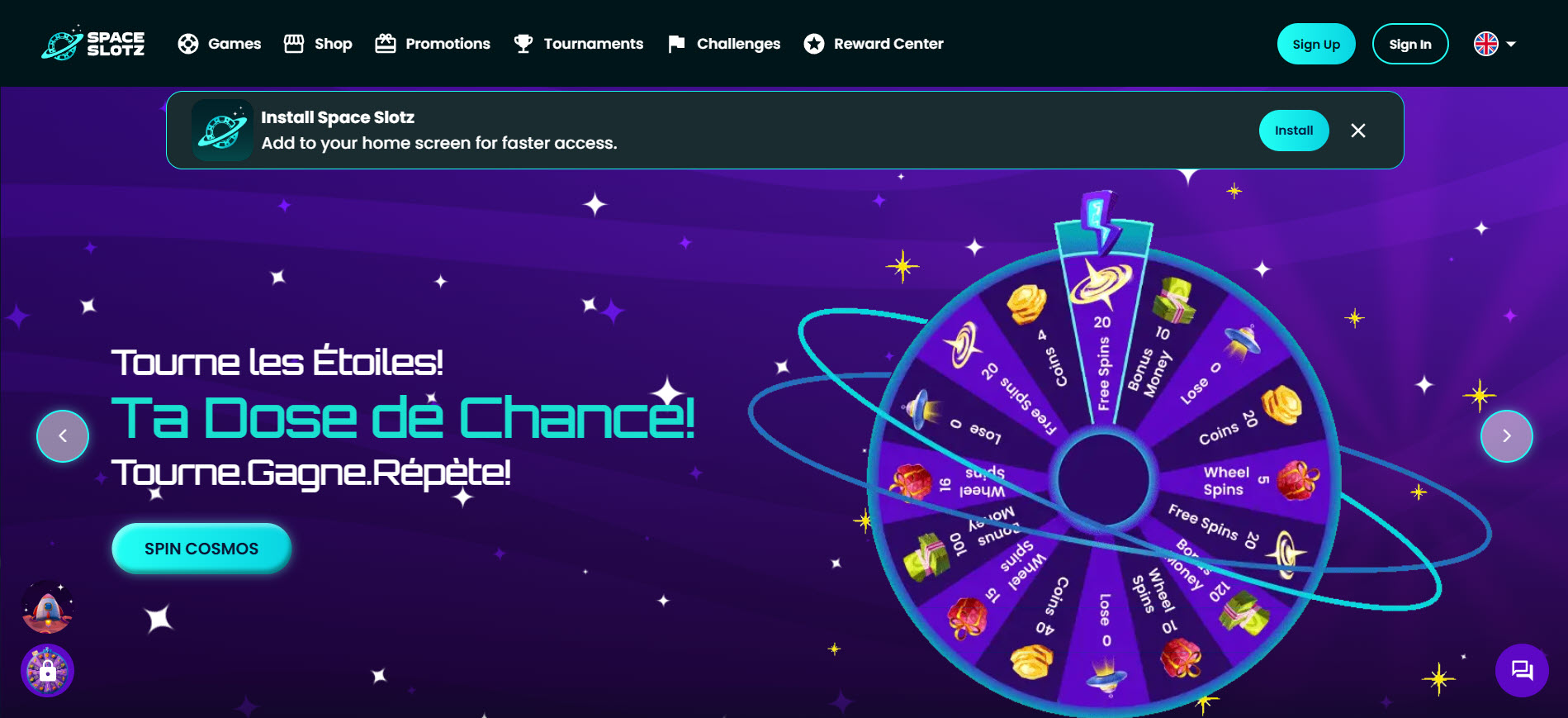 Spaceslotz Casino