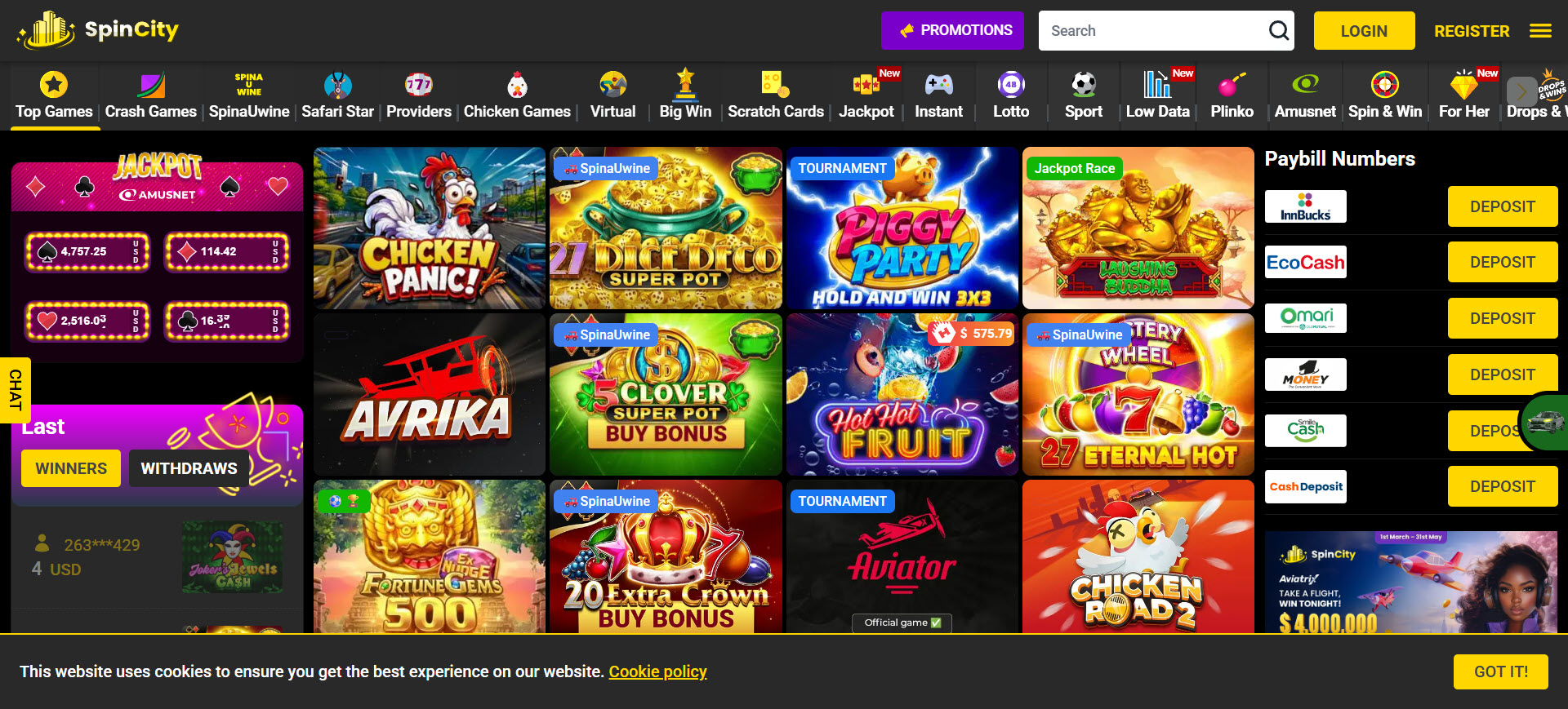 SpinCity.co.zw Casino
