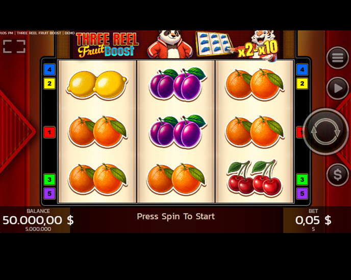 Three Reel Fruit Boost