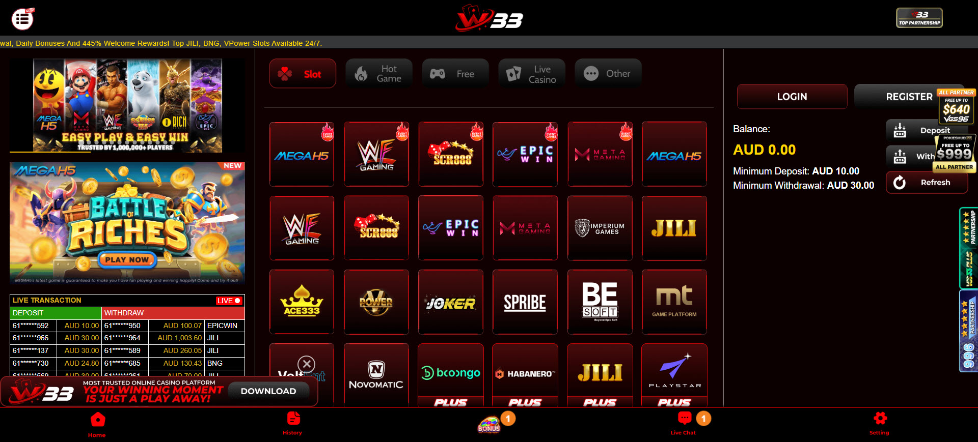 W33 Casino